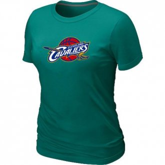Women Cleveland Cavaliers Big & Tall Primary Logo Green T-Shirt