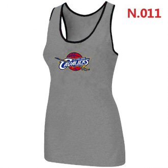 Women Cleveland Cavaliers Big & Tall Primary Logo L.Gray Tank Top