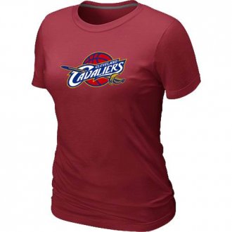 Women Cleveland Cavaliers Big & Tall Primary Logo Red T-Shirt
