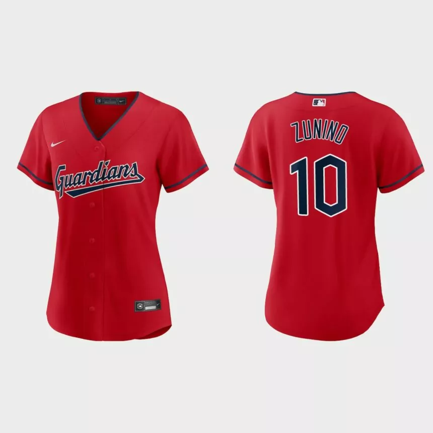Women Cleveland Guardians Mike Zunino Red Replica Jersey