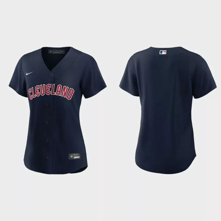 Women Cleveland Guardians Navy Replica Jersey