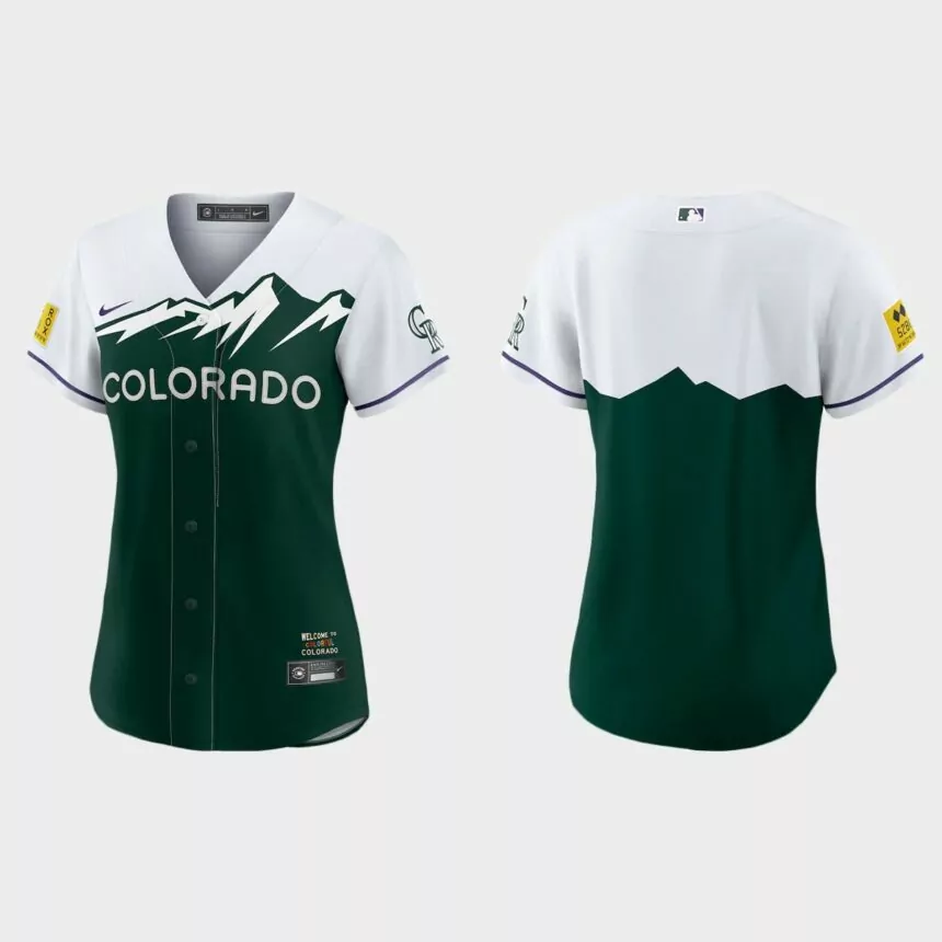 Women Colorado Rockies Green 2022 City Connect Replica Jersey