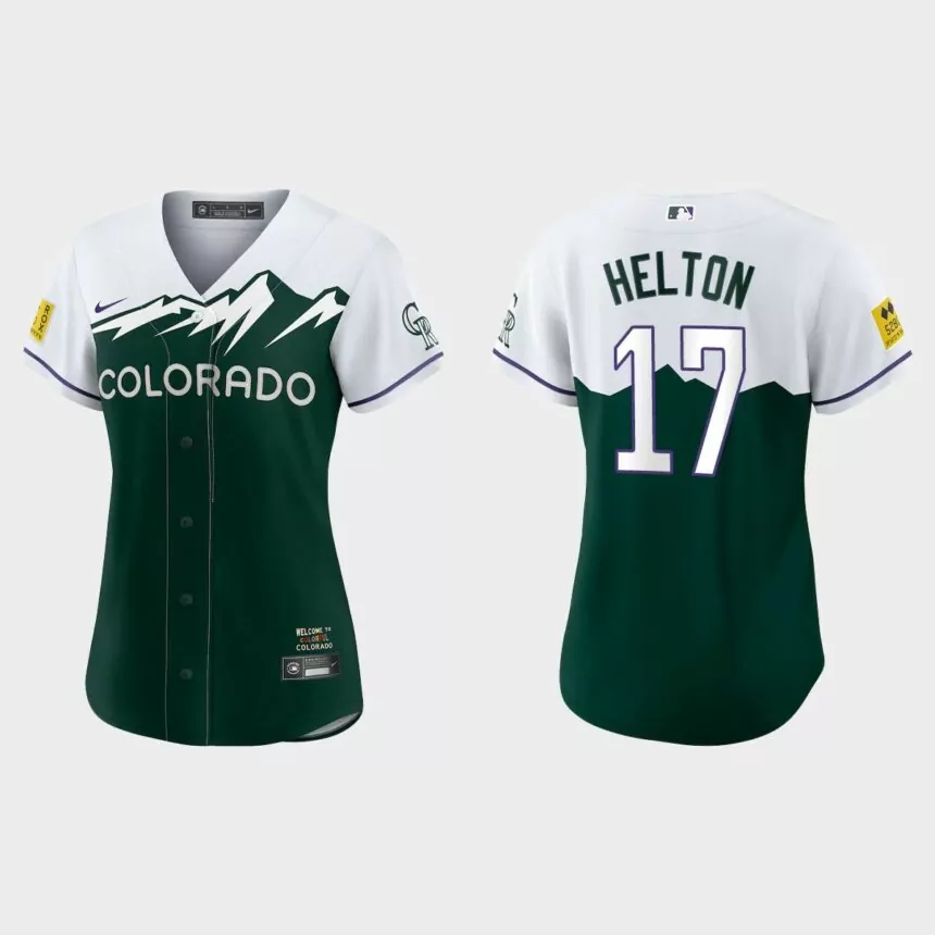 Women Colorado Rockies Todd Helton Green 2022 City Connect Replica Jersey