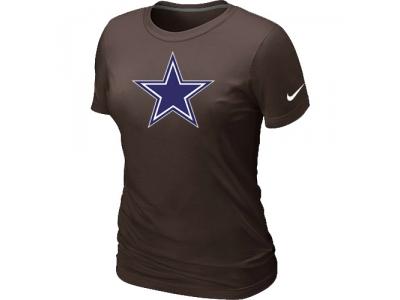 Women Dallas cowboys Brown Logo T-Shirt