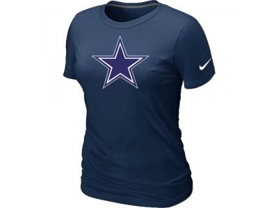 Women Dallas cowboys D.Blue Logo T-Shirt