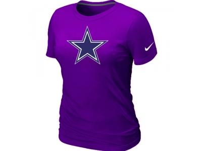 Women Dallas cowboys Purple Logo T-Shirt