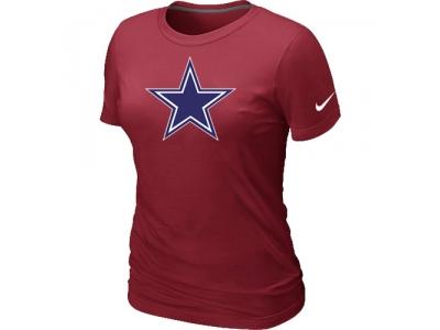 Women Dallas cowboys Red Logo T-Shirt