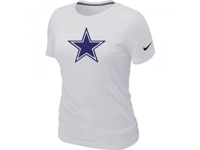 Women Dallas cowboys White Logo T-Shirt