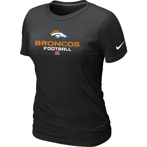 Women Danver Broncos Black T-Shirt