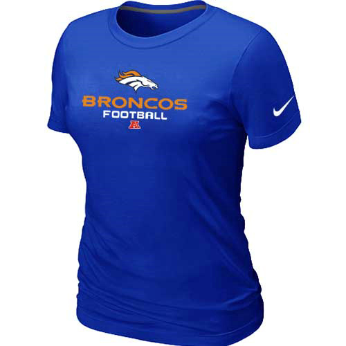 Women Danver Broncos Blue T-Shirt