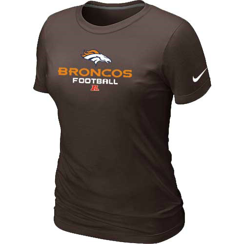 Women Danver Broncos Brown T-Shirt
