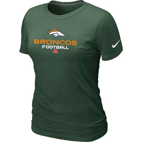 Women Danver Broncos Deep Green T-Shirt