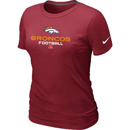 Women Danver Broncos Red T-Shirt