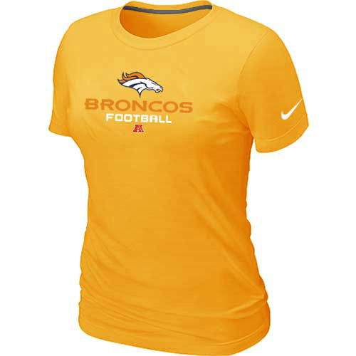 Women Danver Broncos Yellow T-Shirt