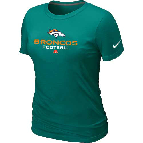 Women Danver Broncos light Green T-Shirt
