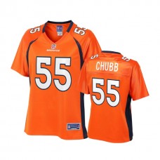 Women Denver Broncos #55 Bradley Chubb Orange Pro Line Player Jersey