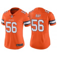 Women Denver Broncos #56 Shane Ray Orange Vapor Untouchable Color Rush Limited Jersey