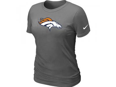 Women Denver Broncos D.Grey Logo T-Shirt