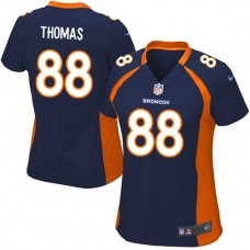 Women Denver Broncos Demaryius Thomas Game Blue Jersey