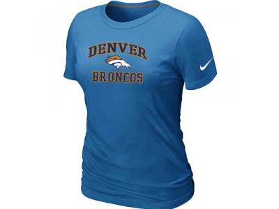 Women Denver Broncos Heart & Soul L.blue T-Shirt