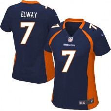 Women Denver Broncos John Elway Game Blue Jersey