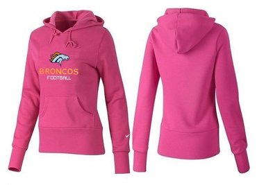 Women Denver Broncos Logo Pullover Hoodie-- (36)
