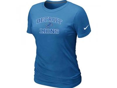 Women Detroit Lions Heart & Soul L.blue T-Shirt