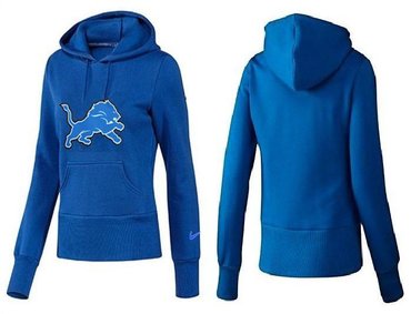 Women Detroit Lions Logo Pullover Hoodie-- (1)