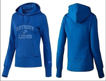 Women Detroit Lions Logo Pullover Hoodie-- (11)