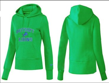 Women Detroit Lions Logo Pullover Hoodie-- (17)