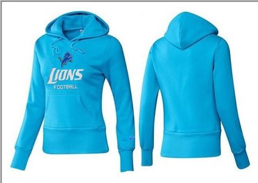 Women Detroit Lions Logo Pullover Hoodie-- (24)