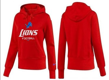 Women Detroit Lions Logo Pullover Hoodie-- (43)