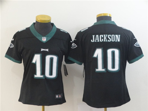 Women Eagles 10 DeSean Jackson Black Women Vapor Untouchable Limited Jersey