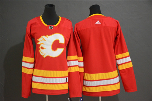 Women Flames Blank Red Women Adidas Jersey