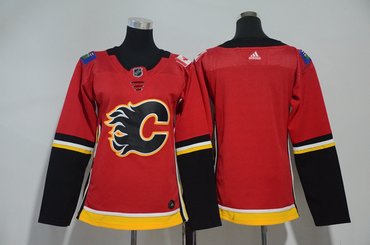 Women Flames Blank Red Women Adidas Jersey