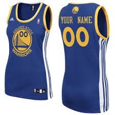 Women Golden State Warriors customized blue jersey