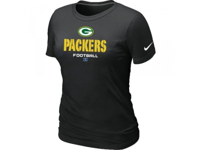 Women Green Bay Packers Critical Victory Black T-Shirt