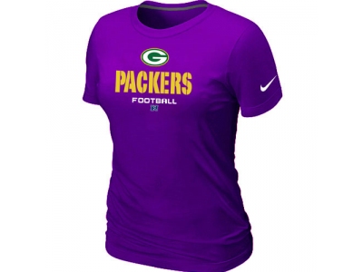 Women Green Bay Packers Critical Victory Purple T-Shirt