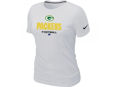 Women Green Bay Packers Critical Victory White T-Shirt