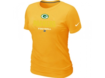 Women Green Bay Packers Critical Victory Yellow T-Shirt