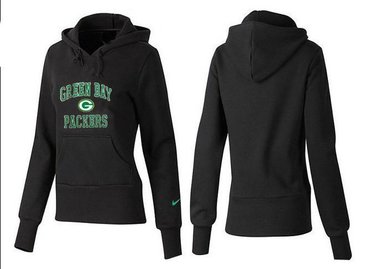 Women Green Bay Packers Logo Pullover Hoodie-- (12)