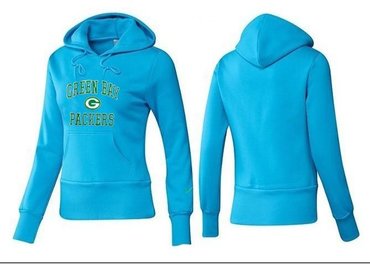 Women Green Bay Packers Logo Pullover Hoodie-- (14)