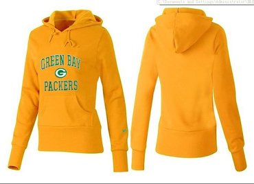 Women Green Bay Packers Logo Pullover Hoodie-- (15)
