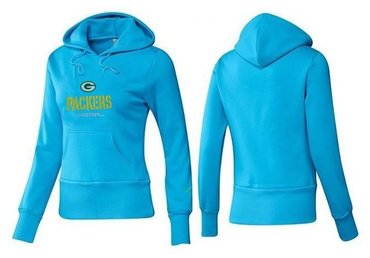 Women Green Bay Packers Logo Pullover Hoodie-- (28)