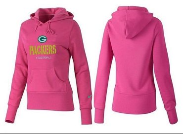 Women Green Bay Packers Logo Pullover Hoodie-- (34)