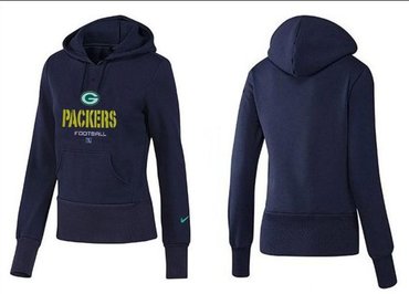 Women Green Bay Packers Logo Pullover Hoodie-- (39)