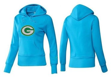 Women Green Bay Packers Logo Pullover Hoodie-- (4)