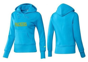 Women Green Bay Packers Logo Pullover Hoodie-- (54)