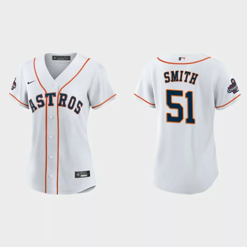 Women Houston Astros Will Smith White 2022 World Series Champions Replica Jersey