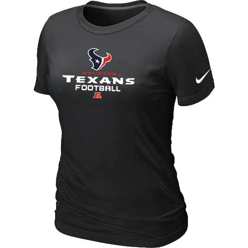 Women Houston Texans Black T-Shirt